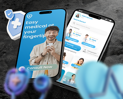 Medical App Design UI UX Case Study app case study design experience figma interface user ux