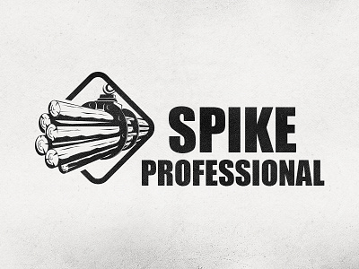 Spike Pro grabber logging logo mark wood