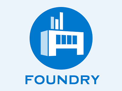 Foundry Logo blue logo