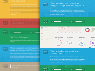 Tumblog style Theme preview clean flat post formats tumblog