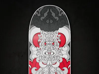 Abstract Skate Decks abstract design detalied illustration skate