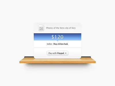 Shelf with file clean file pay paypal shelf simple texture ui wood