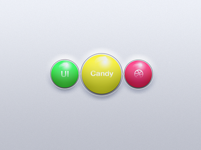 Candy Buttons buttons candy fun minimal skittles ui unique