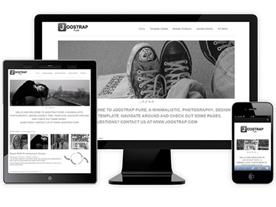 Pure greyscale rwd template