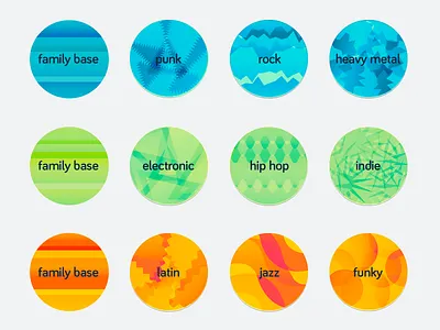 Icon Construction background colorful doondee icon icon family music variations