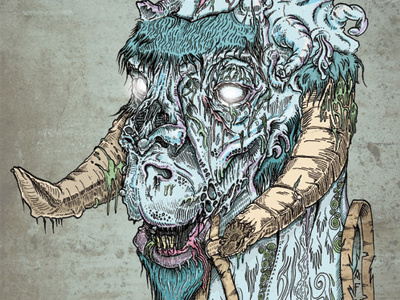 Taun Taun Zombie animal illustration ink photoshop star wars zombie