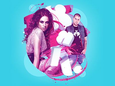 Salt. Club Flyer artwork 3d artwork bar blue circle club cyan flyer globe magenta mesh nightclub pink promo salt swirl text visual