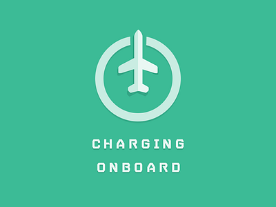 Charging Onboard @2x airline airplane charge green icon