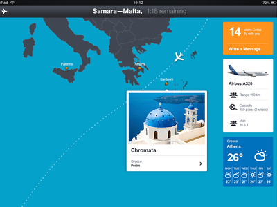 Air Navigator, iPad app concept air aircraft app concept fly ipad navigator path