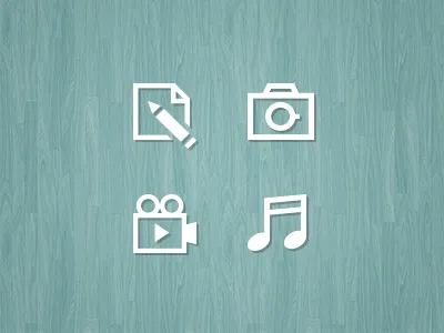 QT Publisher icon icons music picture publish text video web