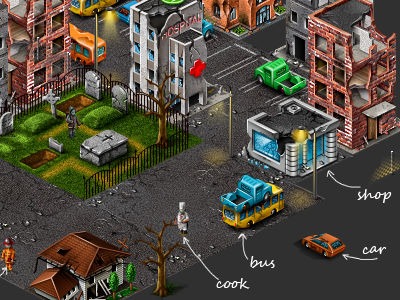 Zombieland ico icon icons illustrations madpencil.com pixel pixel art pixel icons sant valentin.com web zombieland