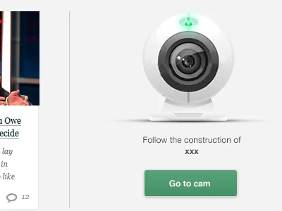 Webcam button cam flash green greenbutton light webcam