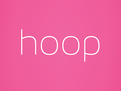Hoop app application design dribbble interface logo ui