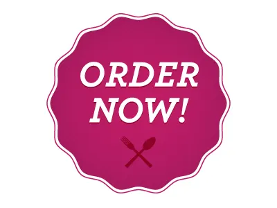 Order Now Web Button button food fork icon order now paleo spoon web button website
