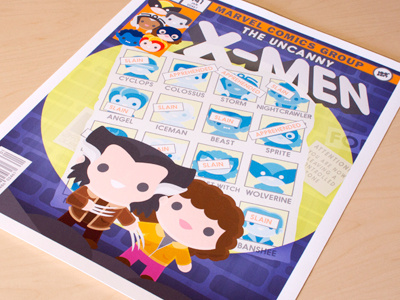 X-Men: Days of Future Past Print comic books comics cute giclee illustration kawaii x men