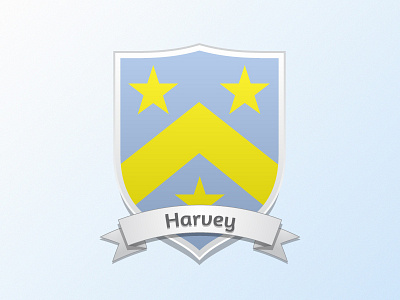 Current Coat of Arms · Harvey banner coat of arms shield wedding