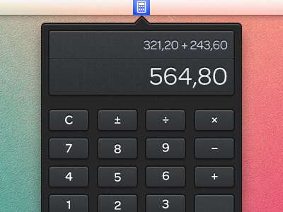 The calculatron app calc calculator calllc dark noise noisy popup