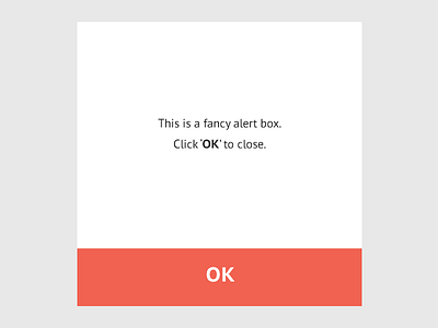 Keep It Simple, Stupid alert box clean modern simple ui webdesign