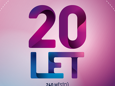 20 let font poster universal vector