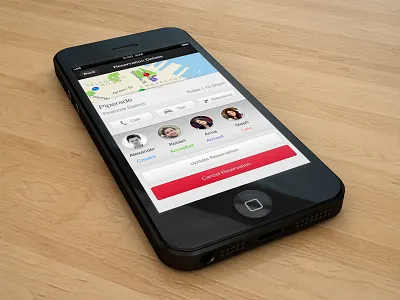 SeatMe Diner App app hid ios iphone photoshop ui ux