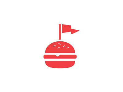 Flag It branding design flag focus lab food locations logo logo design sharing simple social tag