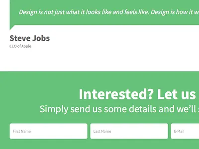 Spark Landing Page #1 apple coming soon contact email flat form landing page steve jobs details submit testimonial themeforest
