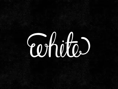 ...and white custom type hand drawn lettering typography