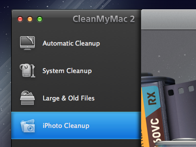 CleanMyMac 2 interface cleaner cleanmymac icons interface mac osx