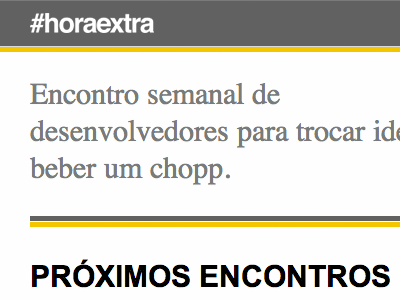 Hora Extra Mobile blog home mobile mobile header topbar web design