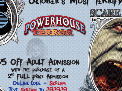 5 Dollar Bill Ribfest Coupon charity haunt power house of terror ribfest