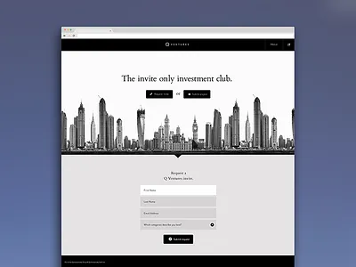 Holding page/Sign-up clean form holding page sign up simple website