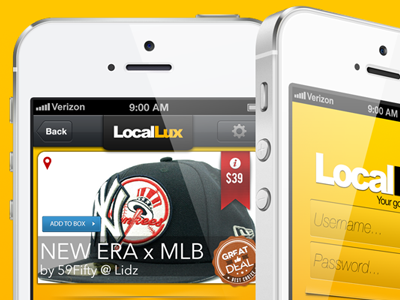 LocalLux app beta ios iphone5 local shopping retail