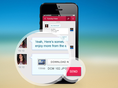 Design for a chat app app design mobile