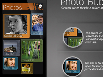 Photobubble app design