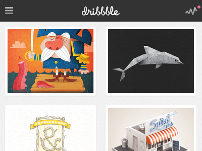 Hamburglar dribbble hamburger nav pattern responsive