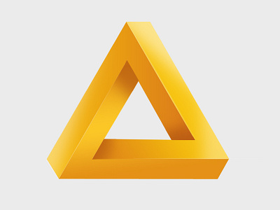 Impossible Triangle icon photoshop triangle