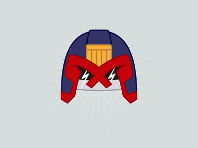 Judge Dredd helmet helmet illustration judge dredd playoff rebound vector