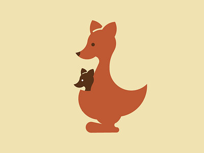 Kangaroo geometric illustration kangaroo