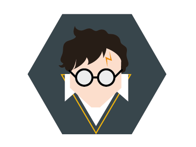 Guess Who? 07 cartoon comix film harry potter hexagon manga minimal mudule superhero vector