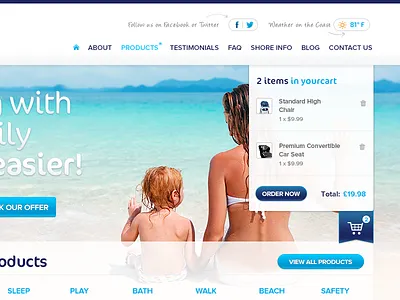 Rental accessories for children cart checkout coast ecommerce kids rental rentals