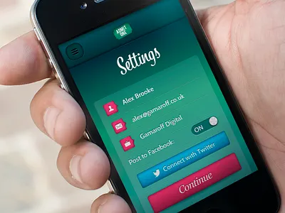 iPhone App Design app beautiful buttons colour colours design iphone mobile pretty settings ui ux