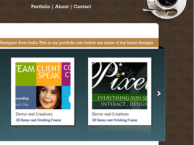 Portfolio Trial design website