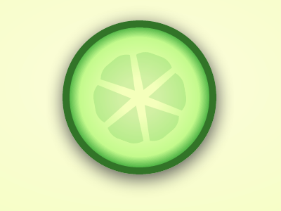 CSS Cucumber Slice color css cucumber sass