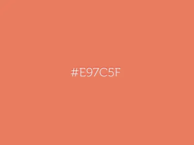 E97c5f e97c5f favourite color favourite colour typography