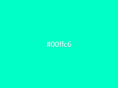 Favourite Colour - 00ffc6 colour favourite green rebound