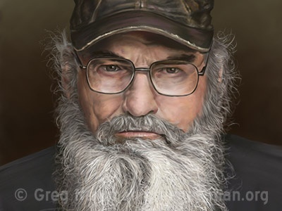 Thats A Fact Jack duck dynasty fur hair illustration portrait si