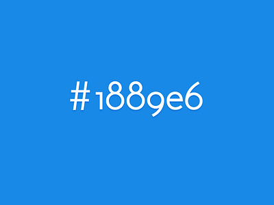 Favorite Colour 1889e6 blue