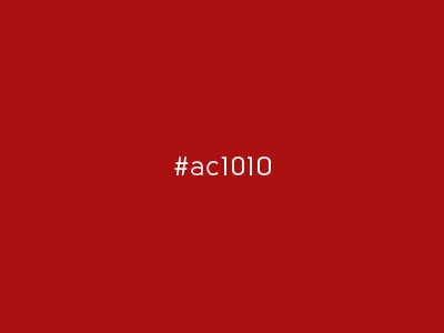 Favorite Color - #ac1010 color hex red