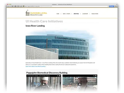 Initiatives doctor health care healthcare html iowa medic web design website