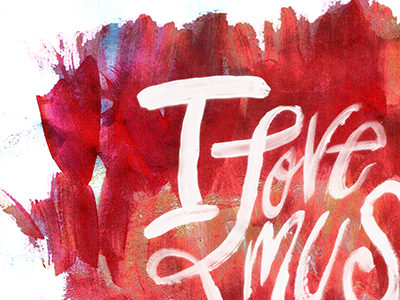 Love Myself illustration paint quote type typography